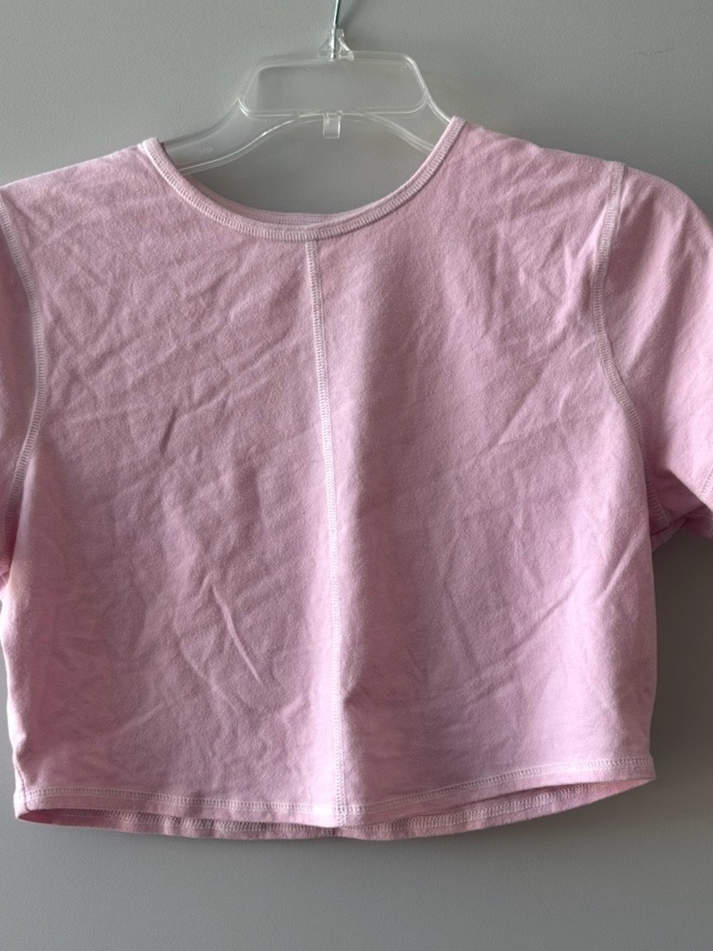 Women’s Light Pink Short-Sleeve Crop Tee